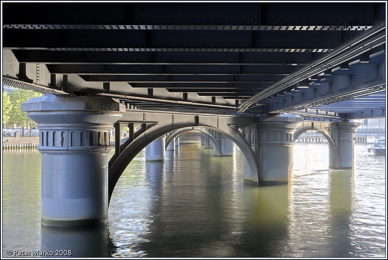 Melbourne-HDR1.jpg - Underneath the bridge. Central Melbourne, Australia.