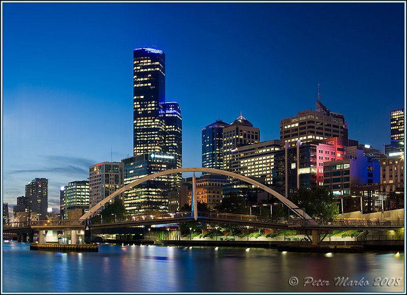 Melbourne_pano_02.jpg - Melbourne Central Business District in the night (6917 x 4998 pixels). Victoria, Australia.