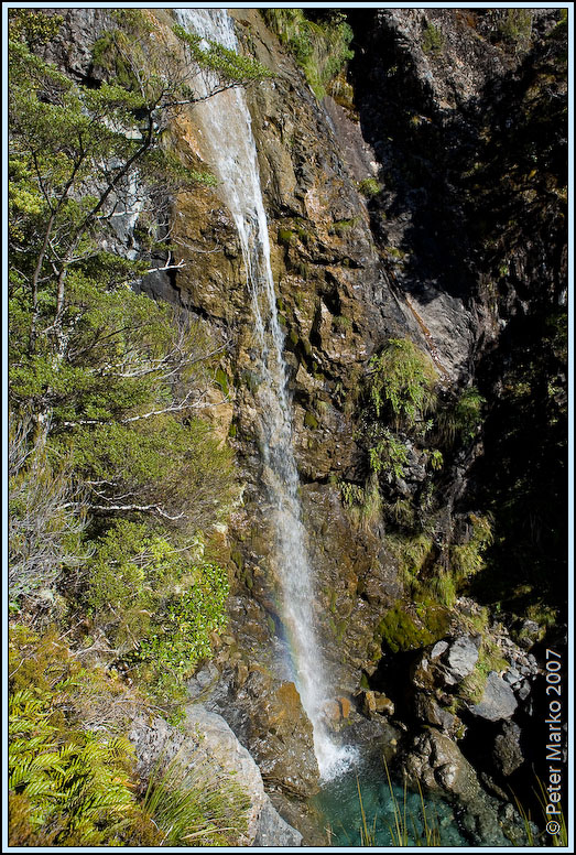 WV8X4934.jpg - A waterfall - Avalanche Peak Trail, Arthurs Pass National Park, New Zealand